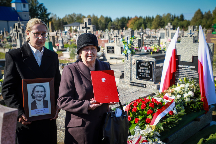 Ceremonia pogrzebowa śp. Marii Nazaruk w Dubinach – 7 października 2025, fot. Paula Prudziłowicz (IPN)