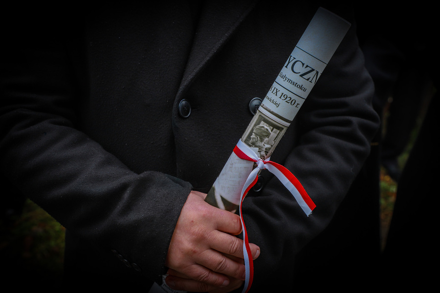 Odsłonięcie i poświęcenie miejsca pamięci z okazji 105. rocznicy operacji niemeńskiej w Nowym Dworze – 12 października 2025, fot. Paula Prudziłowicz (IPN)