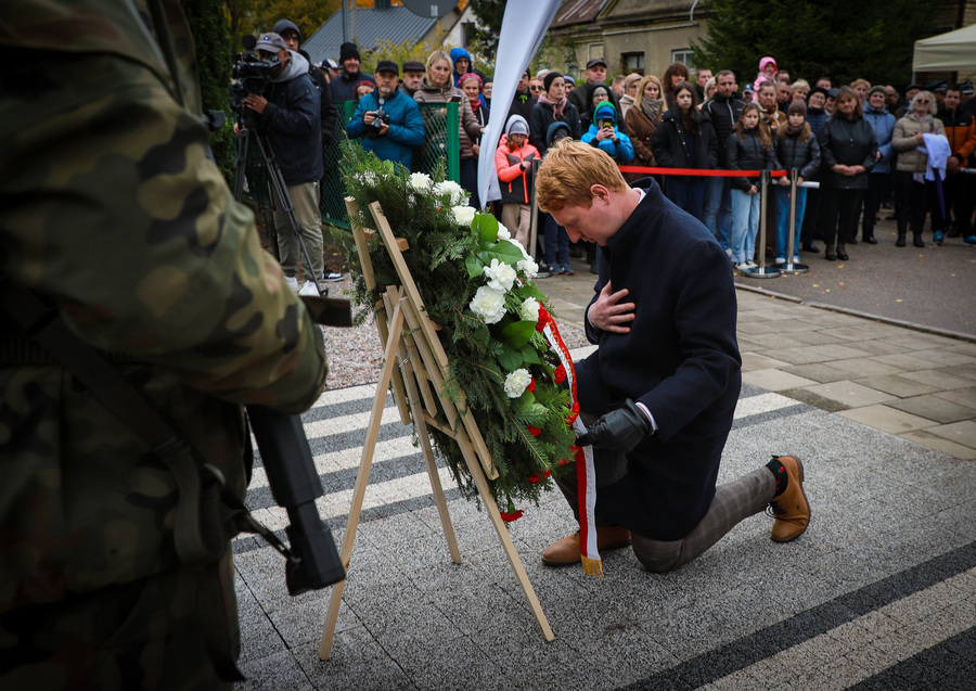 Odsłonięcie i poświęcenie miejsca pamięci z okazji 105. rocznicy operacji niemeńskiej w Nowym Dworze – 12 października 2025, fot. Paula Prudziłowicz (IPN)