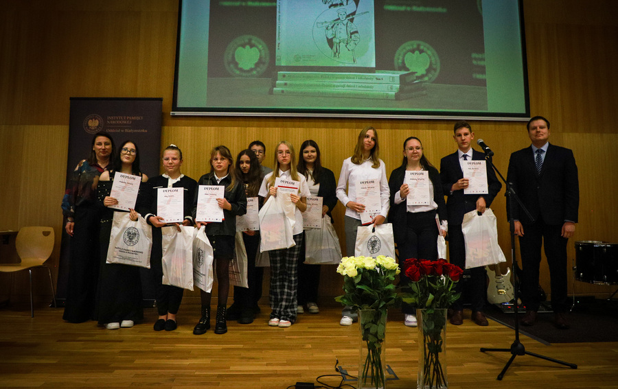 Gala VIII edycji Konkursu Poetyckiego „Historia najnowsza Polski w poezji dzieci i młodzieży” – 28 października 2025, fot. Paula Prudziłowicz (IPN)