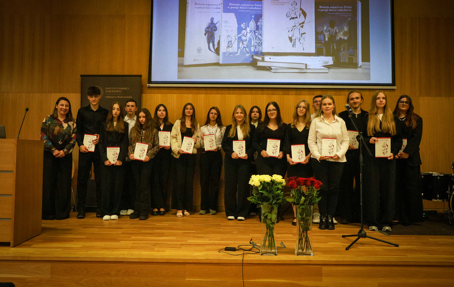Gala VIII edycji Konkursu Poetyckiego „Historia najnowsza Polski w poezji dzieci i młodzieży” – 28 października 2025, fot. Paula Prudziłowicz (IPN)