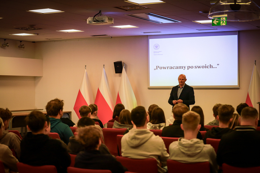 IX edycja projektu „Łączka i inne miejsca poszukiwań” rozpoczęta w Białymstoku – 30 października 2025, fot. Paula Prudziłowicz (IPN)