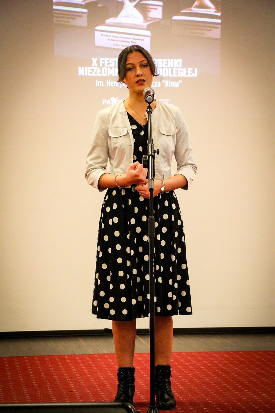 X Festiwal Piosenki Niezłomnej i Niepodległej im. Henryka Rasiewicza „Kima” – podsumowanie etapu w Białymstoku – 29 listopada 2025, fot. Patrycja Sanejko (IPN)