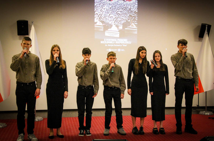 X Festiwal Piosenki Niezłomnej i Niepodległej im. Henryka Rasiewicza „Kima” – podsumowanie etapu w Białymstoku – 29 listopada 2025, fot. Patrycja Sanejko (IPN)