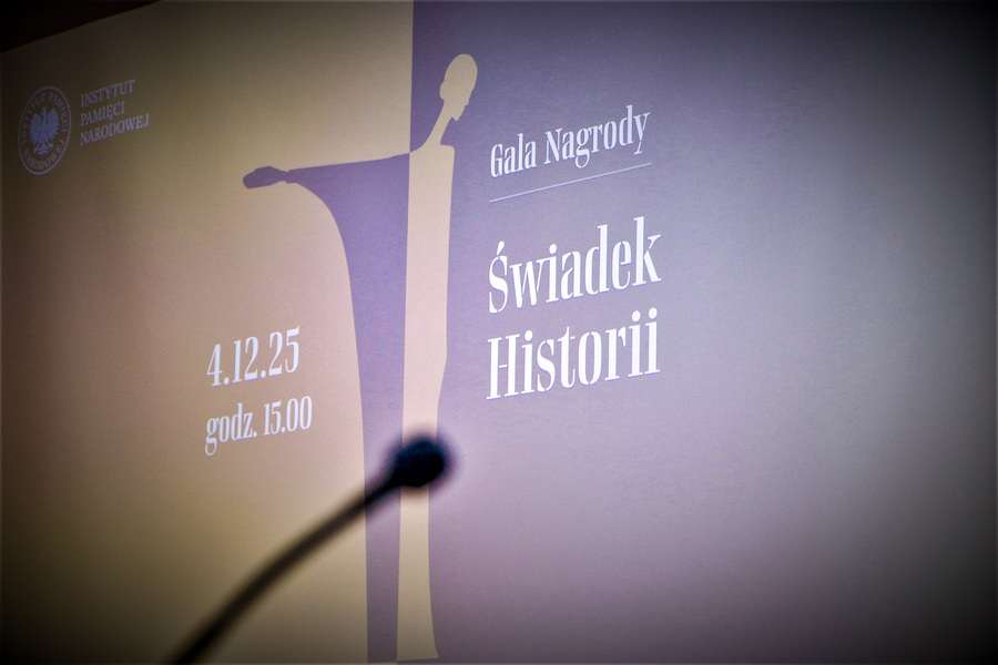 Uroczysta gala XV edycji Nagrody Honorowej „Świadek Historii” – 4 grudnia 2025, fot. Iza Kuna (IPN)