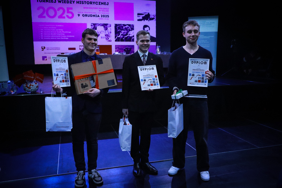 7. edycja konkursu „Historiada 2025” w Domu Kultury Polskiej w Wilnie – 9 grudnia 2025, fot. Paula Prudziłowicz (IPN)