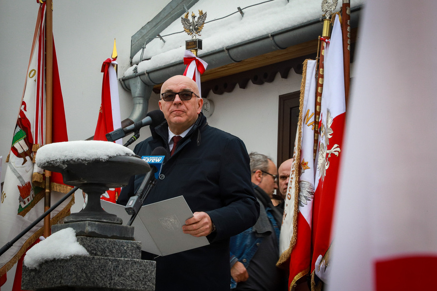 Obchody 87. rocznicy śmierci Romana Dmowskiego – Drozdowo, 2.01.2026, fot. Paula Prudziłowicz (IPN)