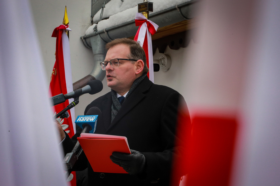 Obchody 87. rocznicy śmierci Romana Dmowskiego – Drozdowo, 2.01.2026, fot. Paula Prudziłowicz (IPN)