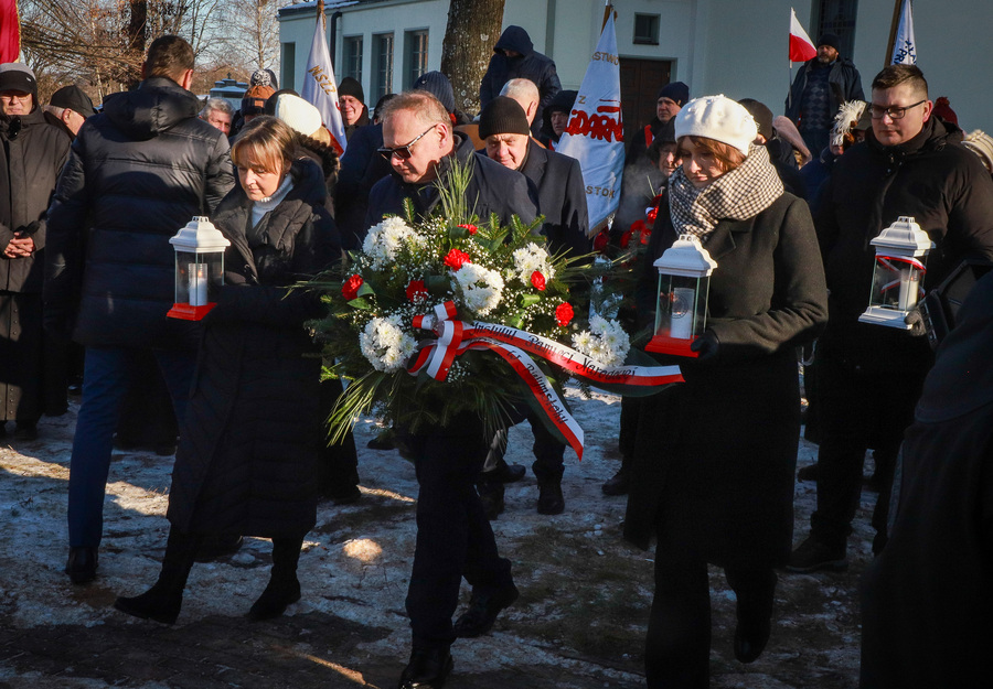 37. rocznica śmierci ks. Stanisława Suchowolca – kapelana białostockiej „Solidarności” –1 lutego 2026, fot. Paula Prudziłowicz (IPN)