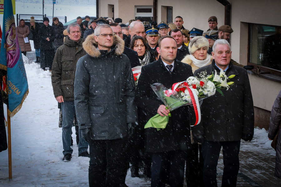 Uroczystości upamiętniające deportacje mieszkańców rejonu łomżyńskiego z 1940 r. w Podgórzu – 8 lutego 2026, fot. Paula Prudziłowicz (IPN)