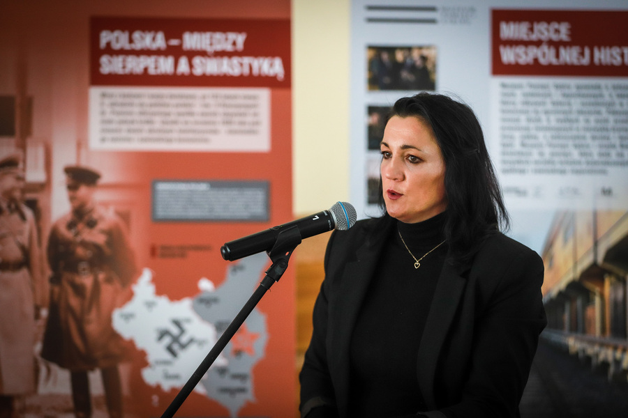 Uroczystości upamiętniające deportacje mieszkańców rejonu łomżyńskiego z 1940 r. w Podgórzu – 8 lutego 2026, fot. Paula Prudziłowicz (IPN)