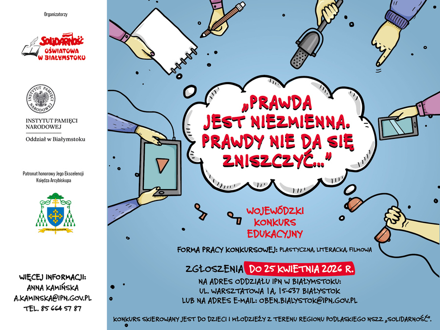 Wojewódzki Konkurs Edukacyjny „Prawda jest niezmienna. Prawdy nie da się zniszczyć...”