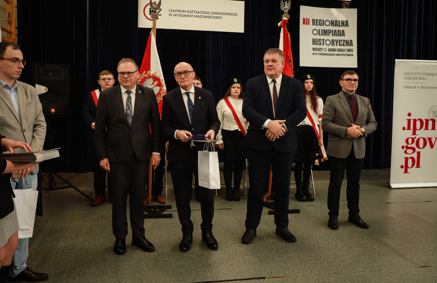 Pierwszy etap XII Regionalnej Olimpiady Historycznej Wiedzy o Armii Krajowej, jej poprzedniczkach i następczyniach w Wysokiem Mazowieckiem – 12 lutego 2026, fot. Paula Prudziłowicz (IPN)