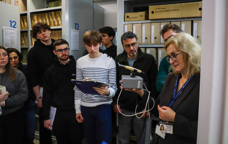 Odwiedziny przedstawicieli organizacji Yahad-in Unum oraz grupy studentów i profesorów z Uniwersytetu w Albi we Francji – 10 marca 2026, fot. Paula Prudziłowicz (IPN)