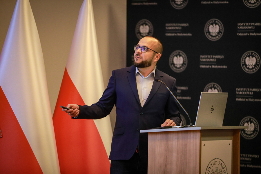 Odwiedziny przedstawicieli organizacji Yahad-in Unum oraz grupy studentów i profesorów z Uniwersytetu w Albi we Francji – 10 marca 2026, fot. Paula Prudziłowicz (IPN)