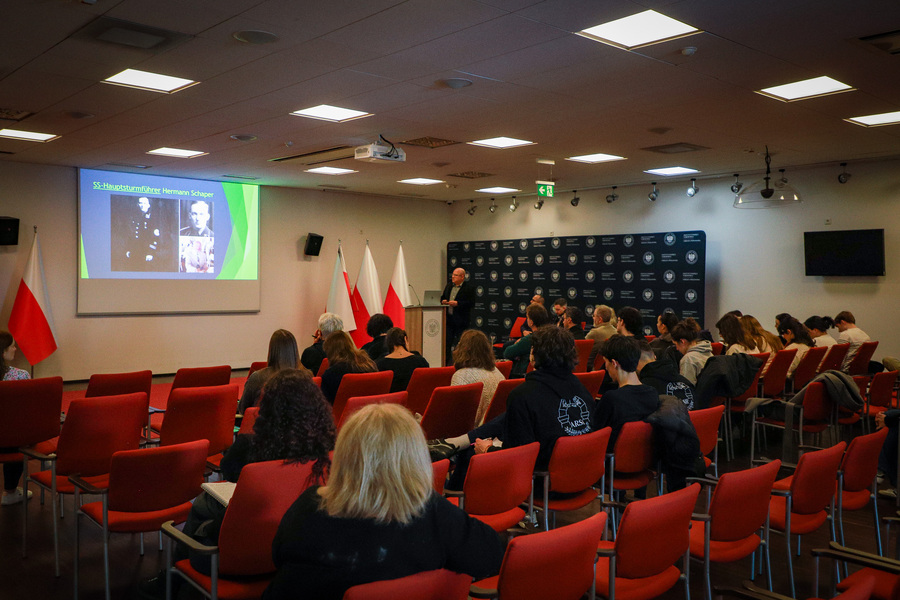 Odwiedziny przedstawicieli organizacji Yahad-in Unum oraz grupy studentów i profesorów z Uniwersytetu w Albi we Francji – 10 marca 2026, fot. Paula Prudziłowicz (IPN)