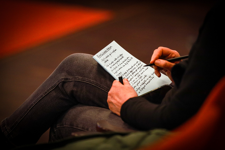 Odwiedziny przedstawicieli organizacji Yahad-in Unum oraz grupy studentów i profesorów z Uniwersytetu w Albi we Francji – 10 marca 2026, fot. Paula Prudziłowicz (IPN)