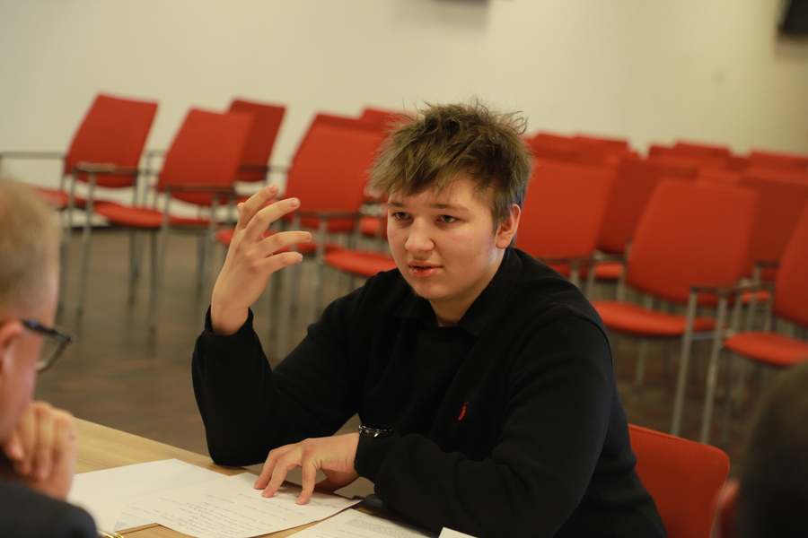 inał XII Regionalnej Olimpiady Historycznej Wiedzy o Armii Krajowej, jej poprzedniczkach i następczyniach – 12 marca 2026, fot. Paula Prudziłowicz (IPN)