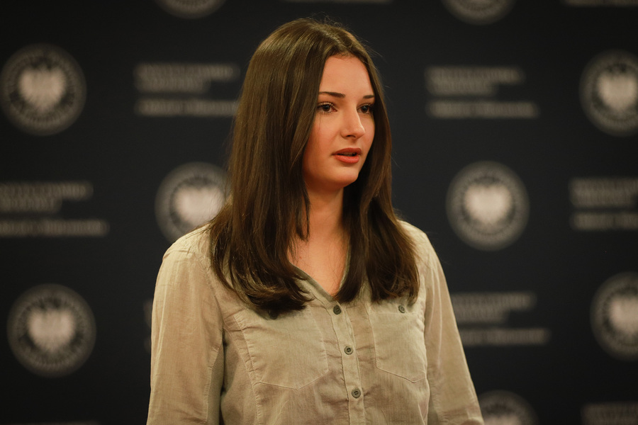 Półfinały XII edycji ogólnopolskiego konkursu recytatorskiego „W kręgu poezji i prozy lagrowej więźniarek KL Ravensbrück im. Wandy Półtawskiej” – 19 marca 2026, fot. Paula Prudziłowicz (IPN)