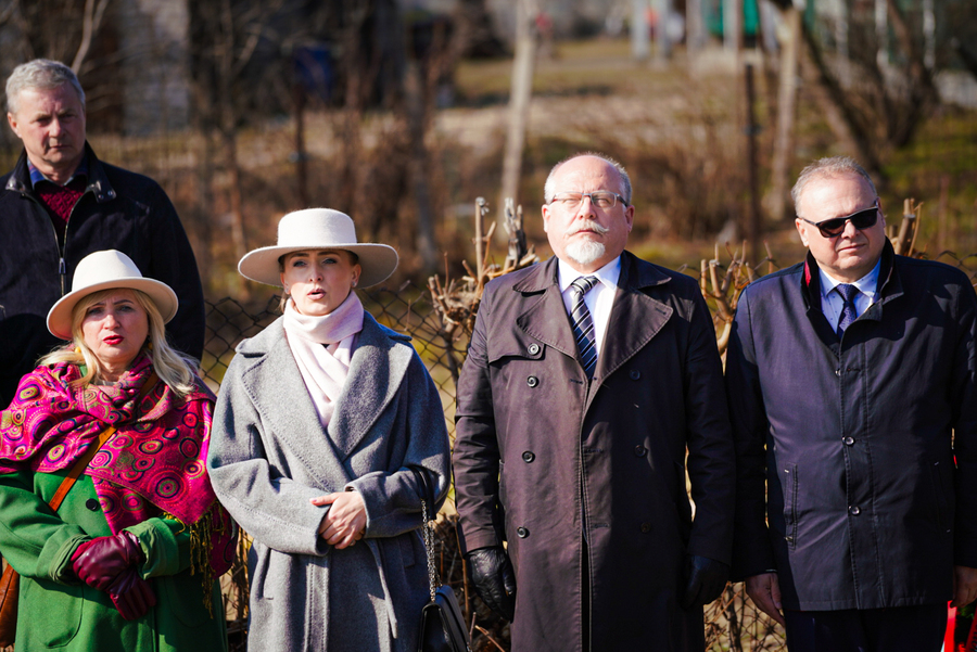 Uroczystość oznaczenia i poświęcenia pomnika nagrobnego kpr. Napoleona Ciukszy ps. „Waligóra” – żołnierza Armii Krajowej w Powiewiórce na Litwie – 21 marca 2026, fot. Mateusz Niegowski (IPN)