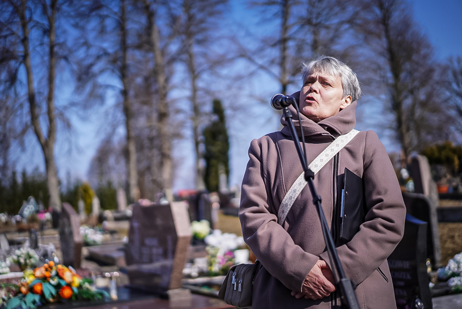 Uroczystość oznaczenia i poświęcenia pomnika nagrobnego kpr. Napoleona Ciukszy ps. „Waligóra” – żołnierza Armii Krajowej w Powiewiórce na Litwie – 21 marca 2026, fot. Mateusz Niegowski (IPN)