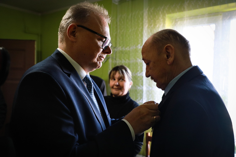 Dyrektor Oddziału Instytutu Pamięci Narodowej w Białymstoku wręczył Krzyże Wolności i Solidarności – 23 marca 2026, fot. Paula Prudziłowicz (IPN)