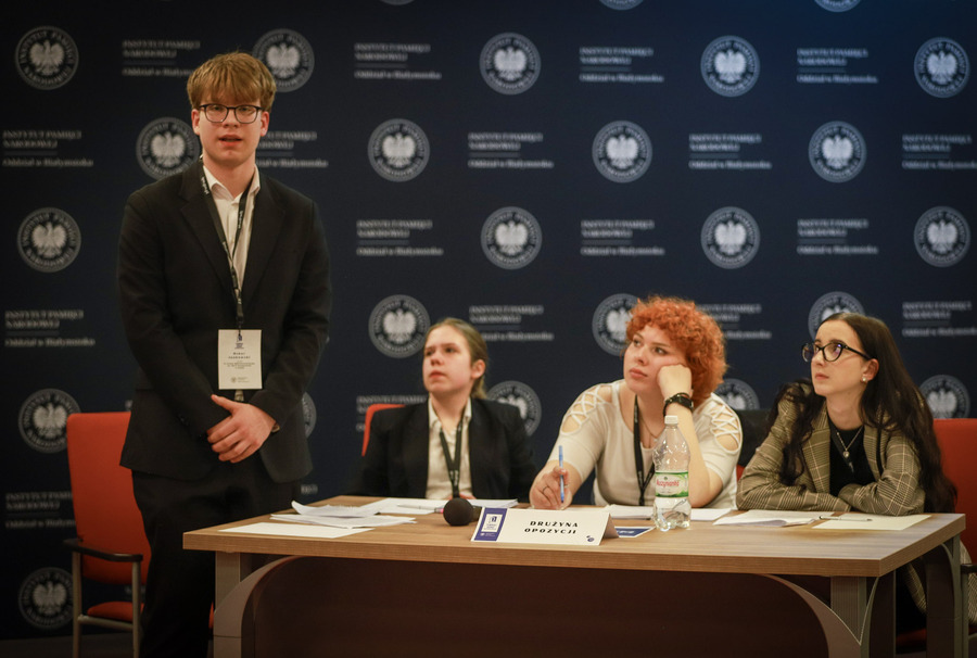 Eliminacje regionalne do XI Turnieju Debat Historycznych Instytutu Pamięci Narodowej – 15 kwietnia 2026, fot. Paula Prudziłowicz (IPN)