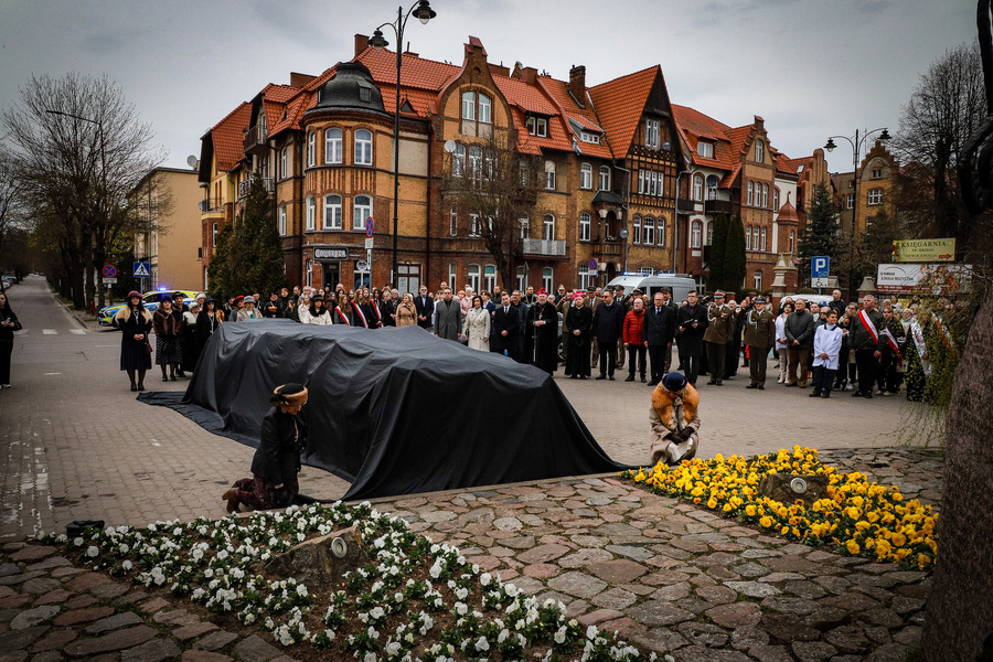 Ełcki Marsz Katyński – Katyński Marsz Cieni, zorganizowany w ramach obchodów Dnia Pamięci Ofiar Zbrodni Katyńskiej – 19 kwietnia 2026, fot. Paula Prudziłowicz (IPN)