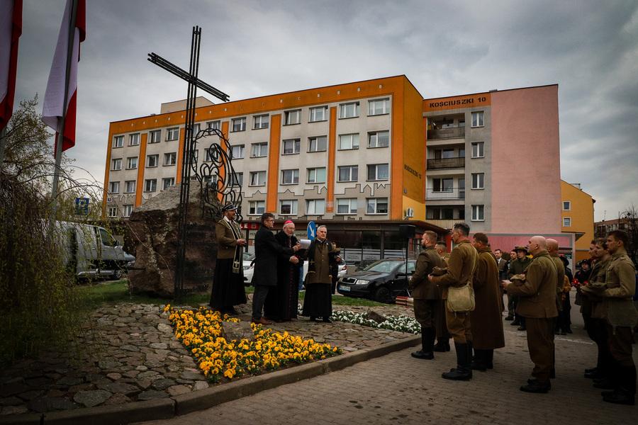 Ełcki Marsz Katyński – Katyński Marsz Cieni, zorganizowany w ramach obchodów Dnia Pamięci Ofiar Zbrodni Katyńskiej – 19 kwietnia 2026, fot. Paula Prudziłowicz (IPN)