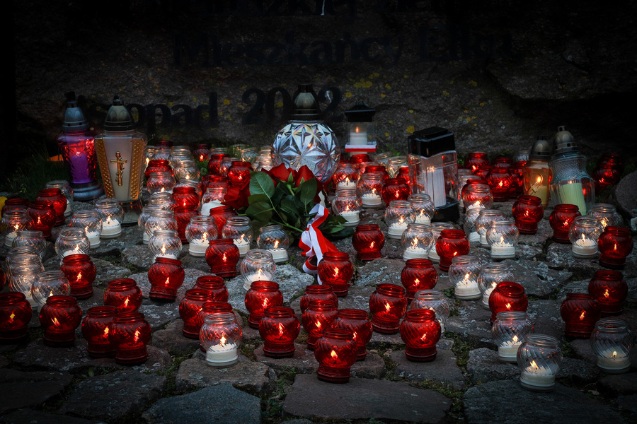 Ełcki Marsz Katyński – Katyński Marsz Cieni, zorganizowany w ramach obchodów Dnia Pamięci Ofiar Zbrodni Katyńskiej – 19 kwietnia 2026, fot. Paula Prudziłowicz (IPN)