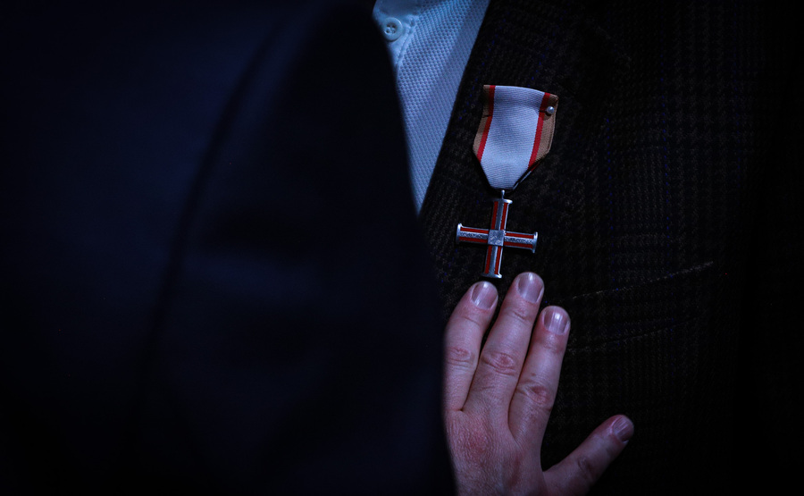 Uroczyste spotkanie Dam i Kawalerów Krzyża Wolności i Solidarności z okazji 45. rocznicy powstania i rejestracji Niezależnego Samorządnego Związku Zawodowego „Solidarność" – 23 kwietnia 2026, fot. Paula Prudziłowicz (IPN)