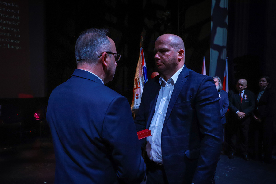 Uroczyste spotkanie Dam i Kawalerów Krzyża Wolności i Solidarności z okazji 45. rocznicy powstania i rejestracji Niezależnego Samorządnego Związku Zawodowego „Solidarność" – 23 kwietnia 2026, fot. Paula Prudziłowicz (IPN)