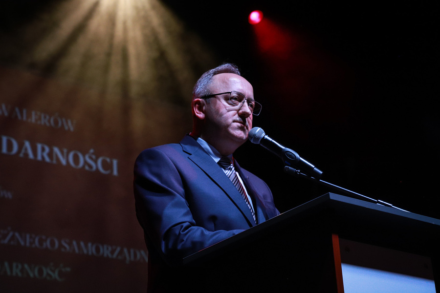 Uroczyste spotkanie Dam i Kawalerów Krzyża Wolności i Solidarności z okazji 45. rocznicy powstania i rejestracji Niezależnego Samorządnego Związku Zawodowego „Solidarność" – 23 kwietnia 2026, fot. Paula Prudziłowicz (IPN)