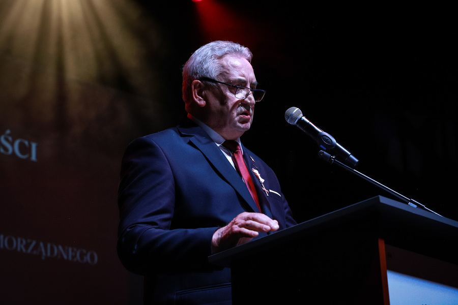 Uroczyste spotkanie Dam i Kawalerów Krzyża Wolności i Solidarności z okazji 45. rocznicy powstania i rejestracji Niezależnego Samorządnego Związku Zawodowego „Solidarność" – 23 kwietnia 2026, fot. Paula Prudziłowicz (IPN)