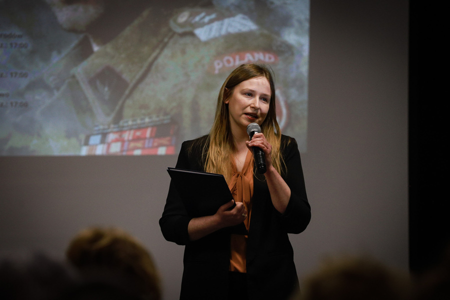 Projekcja pierwszego odcinka serialu dokumentalnego pt. „Szlak Nadziei. Bitwa o Monte Cassino” – 29 kwietnia 2026, fot. Paula Prudziłowicz (IPN)