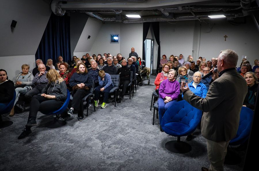 Projekcja pierwszego odcinka serialu dokumentalnego pt. „Szlak Nadziei. Bitwa o Monte Cassino” – 29 kwietnia 2026, fot. Paula Prudziłowicz (IPN)