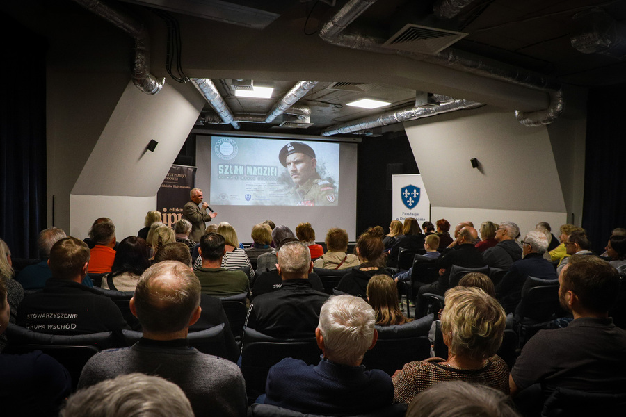 Projekcja pierwszego odcinka serialu dokumentalnego pt. „Szlak Nadziei. Bitwa o Monte Cassino” – 29 kwietnia 2026, fot. Paula Prudziłowicz (IPN)