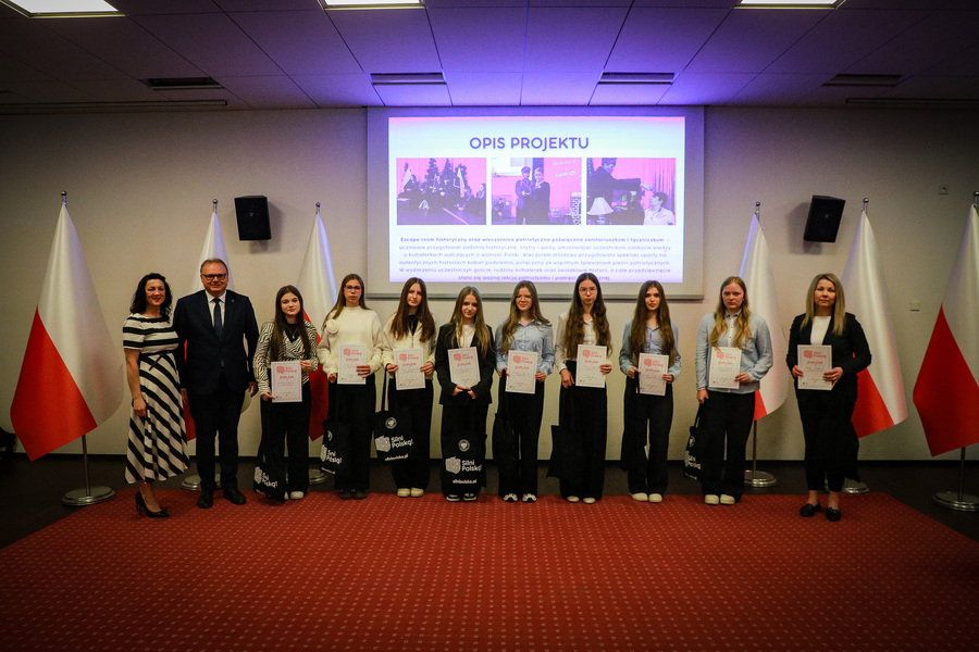 Gala podsumowująca regionalny etap II edycji Ogólnopolskiego Konkursu „Silni Polską” – 14 maja 2026, fot. Paula Prudziłowicz (IPN)