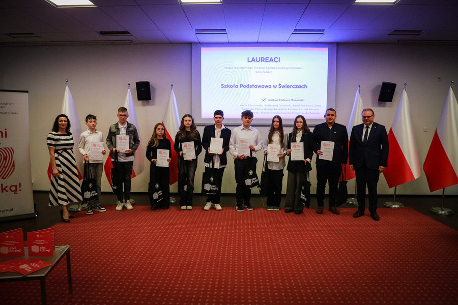 Gala podsumowująca regionalny etap II edycji Ogólnopolskiego Konkursu „Silni Polską” – 14 maja 2026, fot. Paula Prudziłowicz (IPN)
