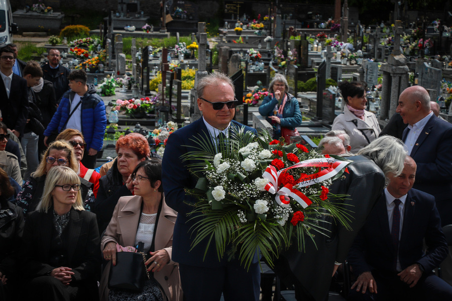 Odsłonięcie i poświęcenie tablicy memoratywnej poświęcone Żołnierzom 2. Korpusu Polskiego – Synom Ziemi Grajewskiej – 18 maja 2026, fot. Paula Prudziłowicz (IPN)