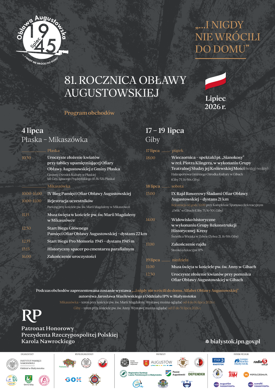 81. rocznica Obławy Augustowskiej
