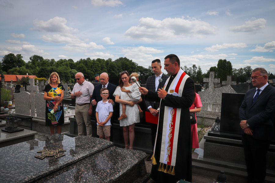 Uroczystość oznaczenia mogiły śp. Jana Tureckiego ,,Olszyny” tabliczką grób weterana w Choroszczy – 24 czerwca 2026, fot. Paula Prudziłowicz (IPN)
