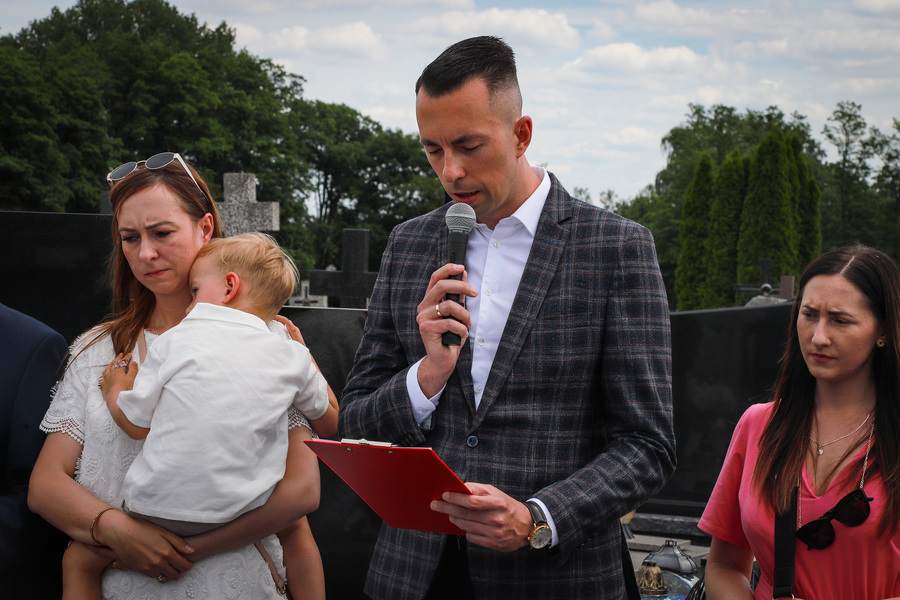 Uroczystość oznaczenia mogiły śp. Jana Tureckiego ,,Olszyny” tabliczką grób weterana w Choroszczy – 24 czerwca 2026, fot. Paula Prudziłowicz (IPN)