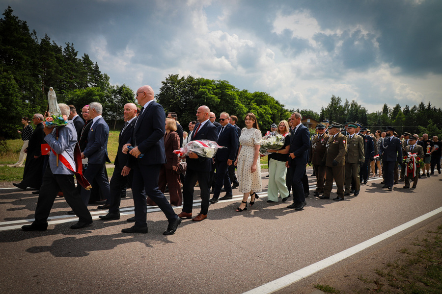 Zginęli, bo byli Polakami – główne uroczystości 81. rocznicy Obławy Augustowskiej w Gibach – 19 lipca 2026, fot. Paula Prudziłowicz (IPN)