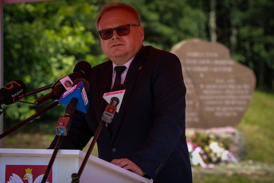 Zginęli, bo byli Polakami – główne uroczystości 81. rocznicy Obławy Augustowskiej w Gibach – 19 lipca 2026, fot. Paula Prudziłowicz (IPN)