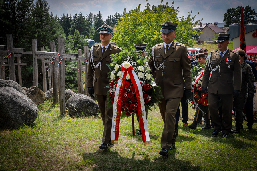 Zginęli, bo byli Polakami – główne uroczystości 81. rocznicy Obławy Augustowskiej w Gibach – 19 lipca 2026, fot. Paula Prudziłowicz (IPN)