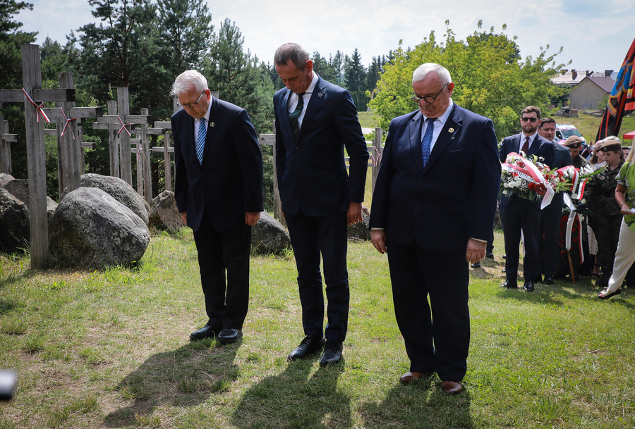 Zginęli, bo byli Polakami – główne uroczystości 81. rocznicy Obławy Augustowskiej w Gibach – 19 lipca 2026, fot. Paula Prudziłowicz (IPN)