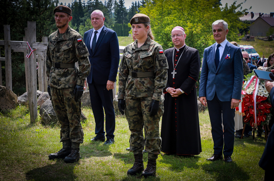 Zginęli, bo byli Polakami – główne uroczystości 81. rocznicy Obławy Augustowskiej w Gibach – 19 lipca 2026, fot. Paula Prudziłowicz (IPN)