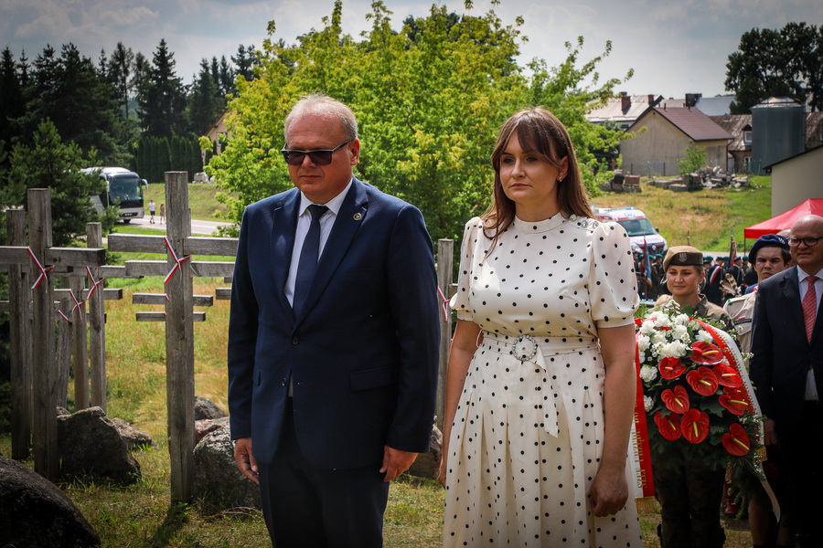 Zginęli, bo byli Polakami – główne uroczystości 81. rocznicy Obławy Augustowskiej w Gibach – 19 lipca 2026, fot. Paula Prudziłowicz (IPN)