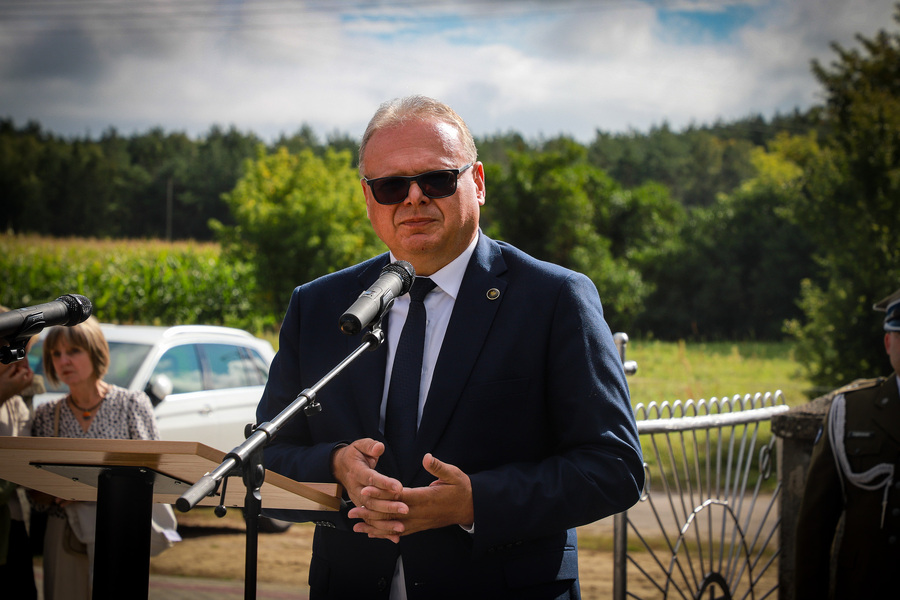 Uroczystość odsłonięcia tablicy upamiętniającej mieszkańców wsi Przechody – 15 września 2026, fot. Paula Prudziłowicz (IPN)